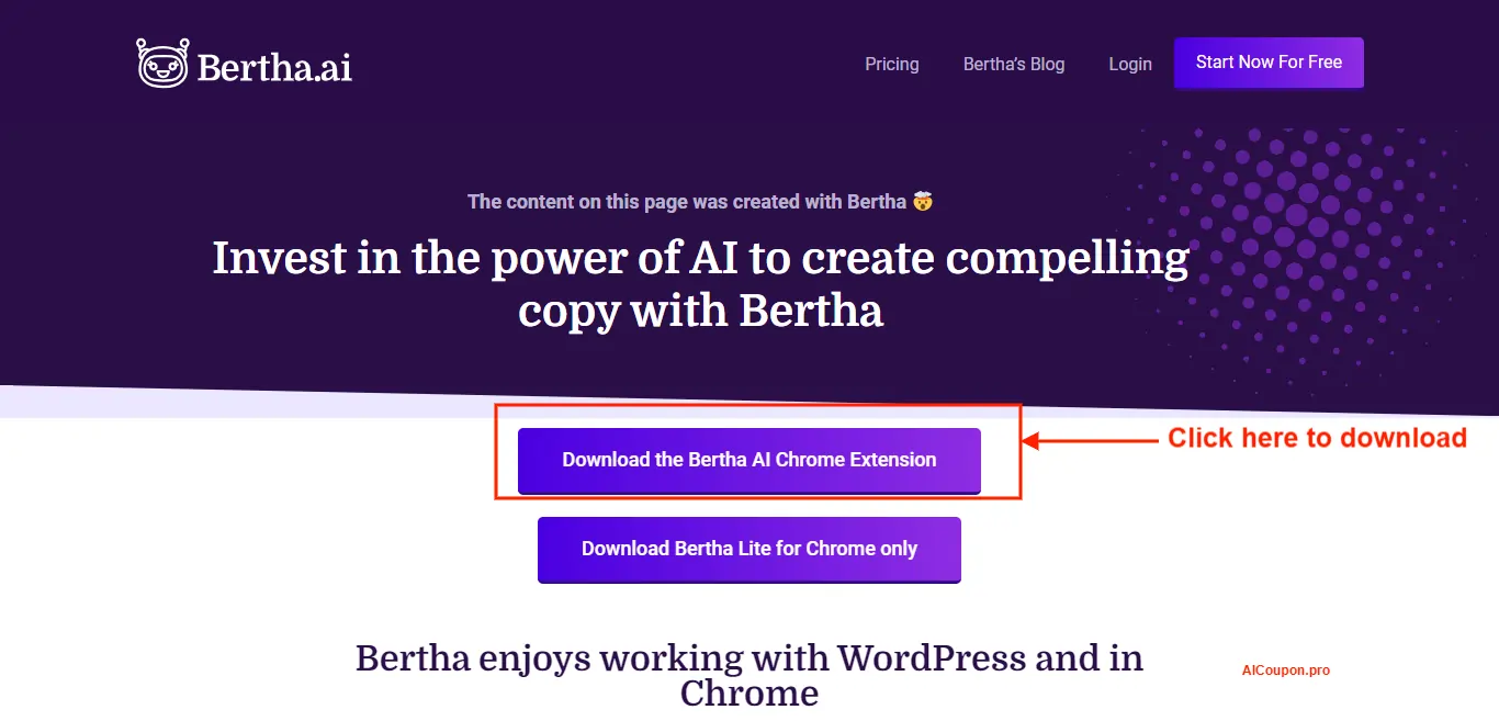 Bertha AI Chrome Extension