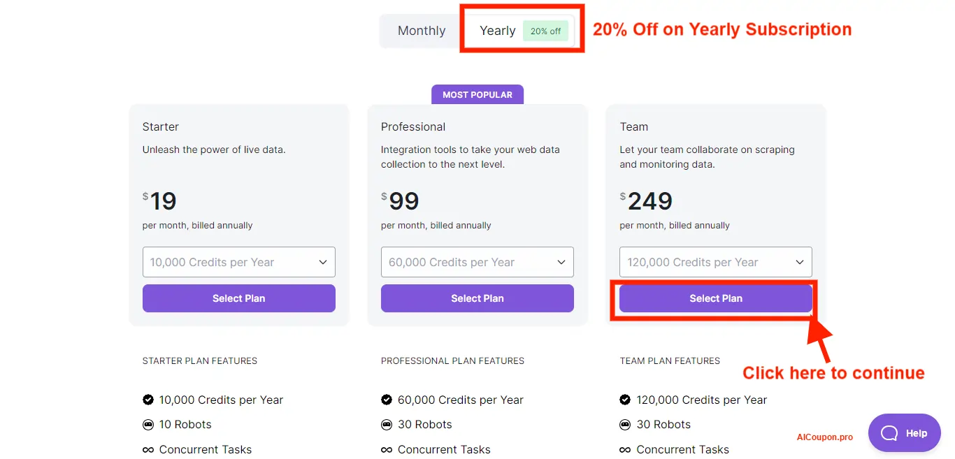 Browser AI Pricing Plans