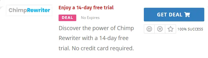 Chimp Rewriter Free Trial