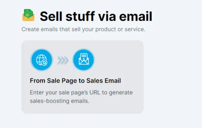Email Marketing feature by Tugan.ai